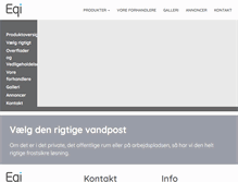 Tablet Screenshot of eqi.dk